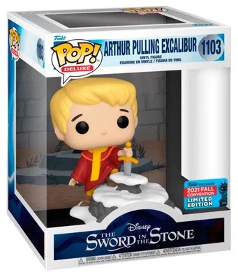 Productafbeelding van Funko Pop! Deluxe Disney-figuurtje - Arthur met Excalibur uit "De Zwaard in de Steen"