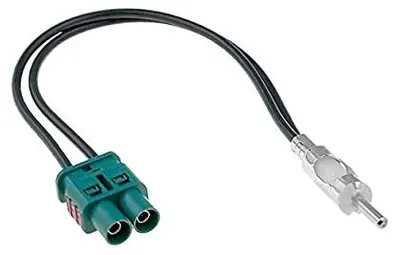 Radioantennenadapter 2x Fakra auf ISO DIN für VW Audi