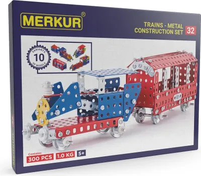 Obrázok produktu pre Merkur 032 železničné modely, 300 dielov, 10 modelov