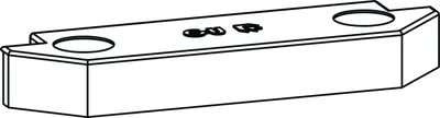 Produktbild von GU-966 PSK Rastplatte, Eurofalz 24x8 mm, 13V, Zink silber