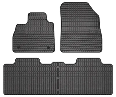 Produktbild von Gummi-Fußmatten für Renault Espace V 2015-2022 (Minivan) – 4-tlg, Schwarz, passgenau – Wielganizator SolidPRO