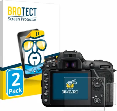 Produktbild von 2x Für Nikon D7500 Schutzfolie BROTECT Displayschutz Display Schutz Folie Klar Transparent