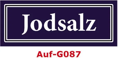 Produktbild von 2 Stück Gewürzaufkleber Jodsalz 40x16mm Gewürzetiketten Sticker Lebensmittel (Auf-G087)