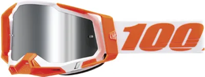 Produktbild von 100% SPEEDLAB Fahrradsonnenbrille - RACECRAFT 2 - Orange/Weiß/Silber