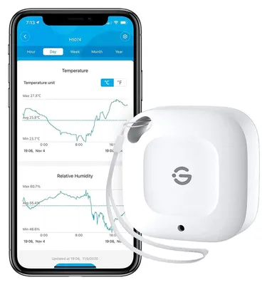 Produktbild von GoveeLife Bluetooth Thermometer-Hygrometer Temp.- und Luftfeuchtemessgerät