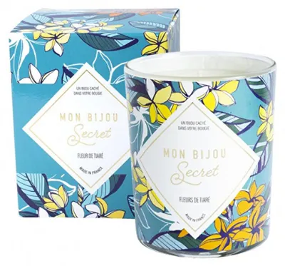Produktbild von Duftkerze 40h mit Juwel Blume Tiare CCOM100
