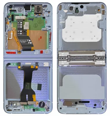 Produktbild von Samsung Display LCD Mittelrahmen für Galaxy Z Flip6 GH82-35016C Ersatzteil Blau