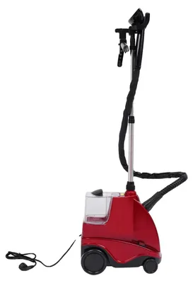 Produktbild von Kleiderdampfer, 3L Wassertank, verstellbarer Stützpol, Rot, EU