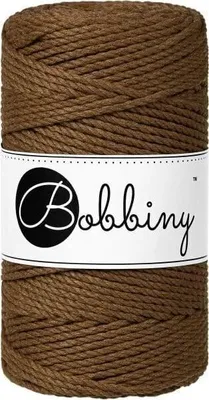 Obrázek produktu pro Bobbiny 3PLY Macramé Rope 3 mm 100 m Nut Brown Šňůra