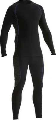 Produktbild von Blakläder Unterwäsche-Set light, schwarz / kornblau, Unisex-Größe: L