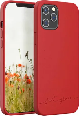 Produktbild von JUST GREEN, Schutzhülle für iPhone 12 Pro Max Natura Recycelbar, Rot