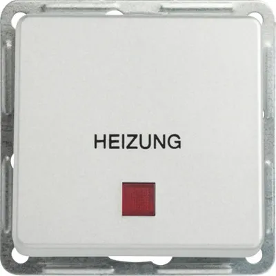 Produktbild von ROTH LANGE Heizungsnotschalter mit Wippe + Aufschrift Heizung Plus silberplus