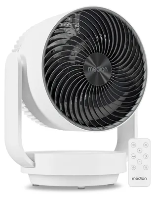 Produktbild von MEDION Tischventilator sehr leise P20 DF, 26 Dezibel, mit Fernbedienung, kraftvolle 7 Geschwindigkeitsstufen, oszillierend, horizontal & vertikal, Timer, Schlafmodus, für Schlafzimmer & Wohnzimmer