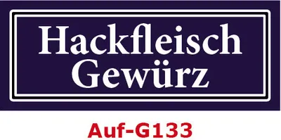 Produktbild von 2 Stück Gewürzaufkleber Hackfleisch Gewürz 40x16mm Gewürzetiketten Sticker Lebensmittel (Auf-G133)