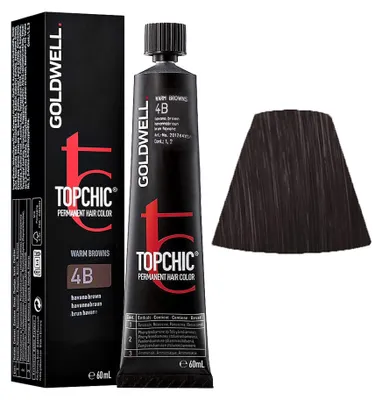 Immagine prodotto di Goldwell Topchic Tube 4B Havana Brown 60ml - colore permanente in tubo