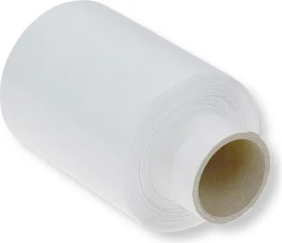 Produktbild von 40x Bündelstretchfolie 100 mm 23my WEISS Kernlänge 140 mm 150m