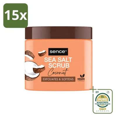 Produktbild von 15 x Sence Coconut Bodyscrub - Pflegend - 500 g - Vorratspackung - 15 Stücke