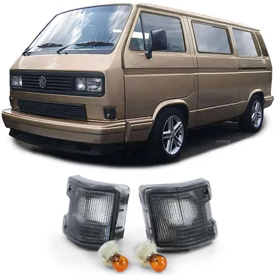 Für VW T3 III Bus Transporter 1979-92 Frontblinker Blinker Schwarz LINKS RECHTS in der Farbe Schwarz von Carparts-Online GmbH