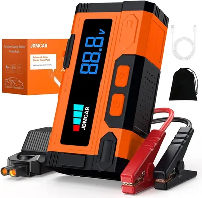 Zdjęcie produktu dla Kompaktowy akumulator rozruchowy – przenośny starter i wzmacniacz rozruchu do pojazdów 12V z portami USB
