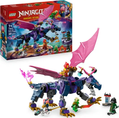 Produktbild von LEGO NINJAGO Rontu der Meisterdrache -Bewegliche Drachen-Figur mit Shootern - 4 Minifiguren, inkl. Lloyd, Sora & Wyldfyre - Ninja-Spielzeug für Kinder - Geschenk für Jungen ab 7 Jahren - 71842