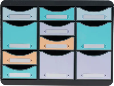 Image de Exacompta Moule de classement Storebox Multi 11 tiroirs assort. 3132796D
