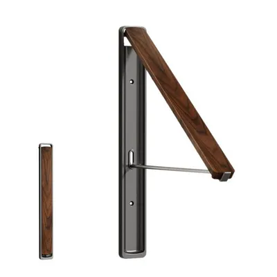Produktbild von Ausziehbarer Wäscheständer,platzsparender wandmontierter klappbarer Kleiderständer,für Waschküche und Kleiderschrank,leicht zu montieren,aus Aluminium