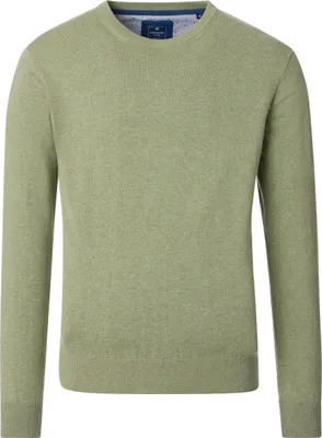 Produktbild von REDMOND Casual Herren Pullover Langarm Rundhals Comfort Hellgrün M