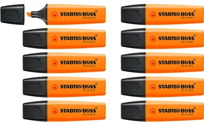 Produktbild von STABILO Textmarker - BOSS ORIGINAL - 10er Pack - orange