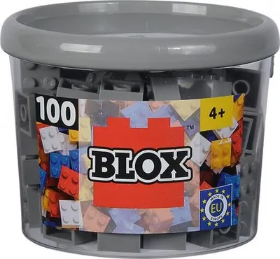 Produktbild von Simba Konstruktionsspielzeug Bausteine Blox 100 Teile 4er grau 104114534