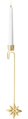 Image de Support-bougie étoile Georg Jensen, plaqué or 18 carats, collection CC 2024, référence 10020398