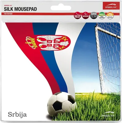 Produktbild von Silk Mousepad Fan Edition Serbia