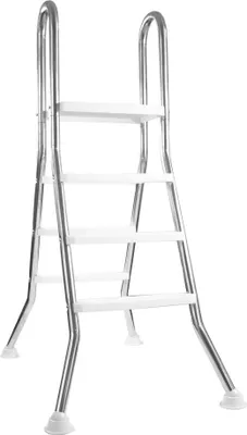 Produktbild von Hochbeckenleiter EVOLUTION V2A Edelstahl 2x 3 Stufen mit Plattform Kunststoff