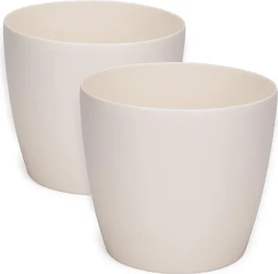 Zdjęcie produktu dla Duży zestaw dekoracyjnych doniczek plastikowych o średnicy od 2 do 30 cm - idealny do ziół i roślin