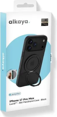 Produktbild von alkaya LUCID Handy Schutzhülle 360 FlexStand Case f. Mag iPhone 17Pro Max - (Schutz-)hülle