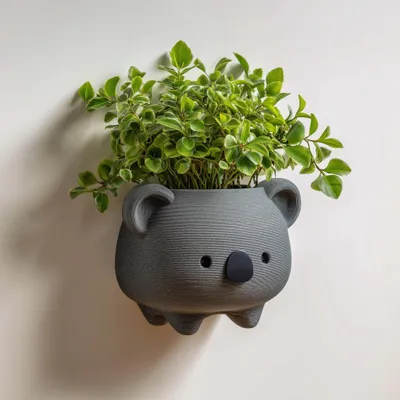 Produktbild von Decords 3D-Wandpflanzgefäß – Koala-Wandpflanzgefäß, 33 cm