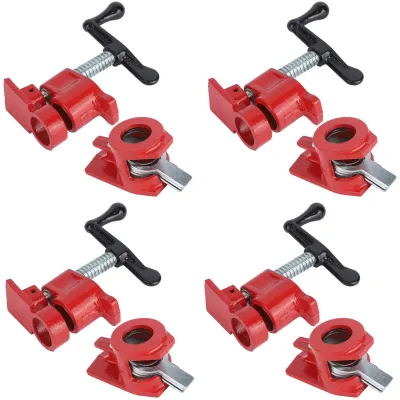 Obrázek produktu pro JYA015494Sady 3/4" rychloupínacích svorek Heavy Duty Wide Base Iron Wood Metal Clamp Set Woodworking Workbench