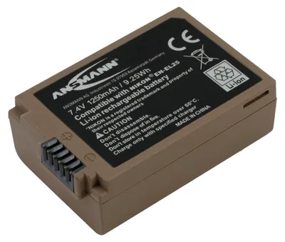 Produktbild von ANSMANN Kamera Akku, Ersatzakku für A-Nik EN-EL 25, 7,4V, USB-C-Anschluss