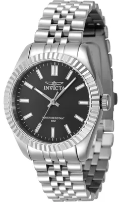 Obrázek produktu pro Invicta Specialty 47494 Dámské Hodinky - Quartz Hnutí - Nerezová Ocel s Černým Ciferníkem - 36 mm