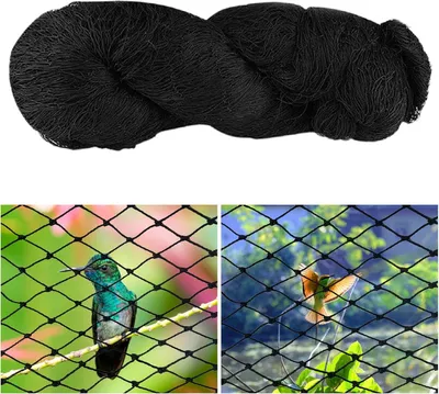 Produktbild von Vogelschutznetz 15 x 15 m, schwarz, Nylon, für Garten