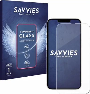 Produktbild von Savvies Schutzglas für Apple iPhone 13 / 13 Pro Displayschutz 9H Glas klar transparent