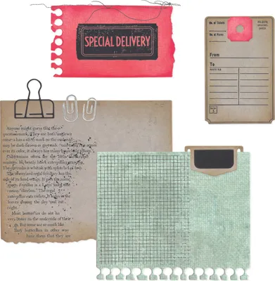 Produktbild von Sizzix Framelits Stanzschablone und Clear Stamps "Creative Combos by 49 & Market"