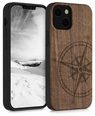 Imagen del producto de kwmobile KWM000013QM001C, funda, para Apple, iPhone 13 mini, color marrón oscuro
