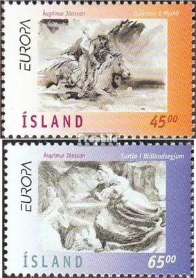 Produktbild von Briefmarken Island 1997 Mi 872-873 (kompl.Ausg.) postfrisch Sagen und Legenden