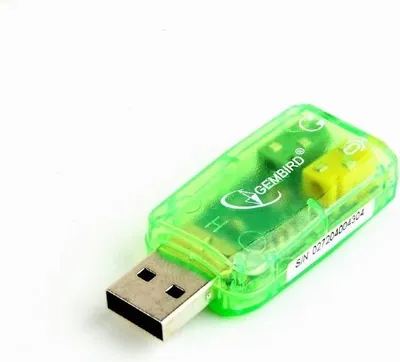 Obrázek produktu pro Gembird SC-USB-01, USB, 3.5 mm, Zelená