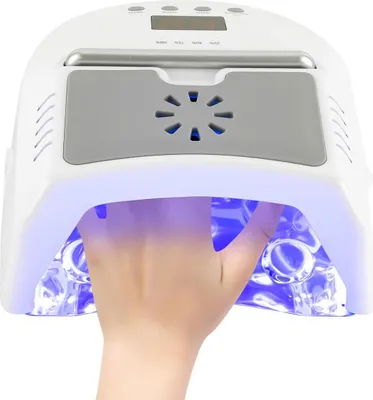 Produktbild von Professionelle kabellose UV-LED-Nagellampe, 60-W-UV-Lampe, mit Ventilator, geeignet für Gel-Nagelkunst, wiederaufladbarer Nageltrockner