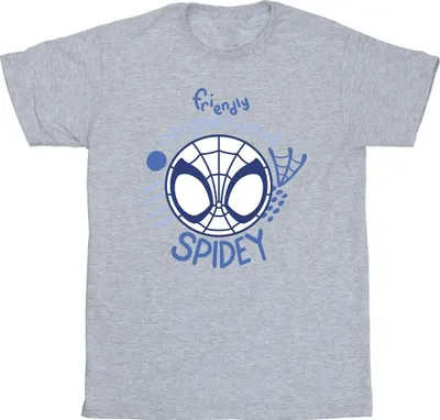 Produktbild von Marvel - "Spidey And His Amazing Friends Neighbourhood" T-Shirt für Herren BI45551 (L) (Grau)