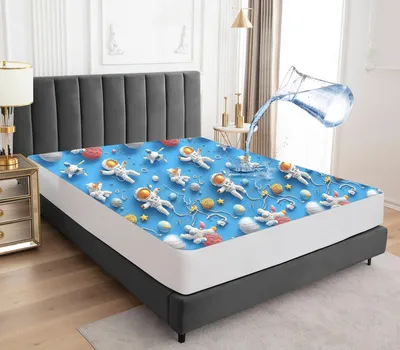 Imagen del producto de Protectores impermeables para colchones, 160x200 cm, transpirables y protectores