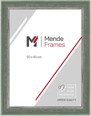 Produktbild von MendeFrames Bilderrahmen H640 Shabby-Chic grün 70x100 cm mit Museumsglas