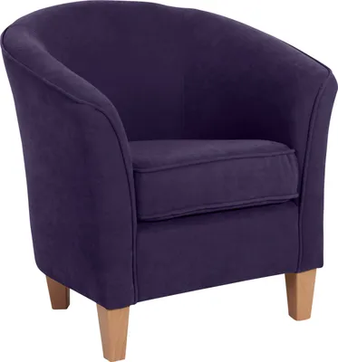 Produktbild von Max Winzer Sessel Livia - Velourstoff violett - Maße: 70 x 70 x 74 cm