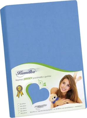 Obrázok produktu pre Jersey plachta – modrá – 90 x 200